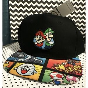 SUPER MARIO BROS. Nintendo NES video Game Luigi BOYS Youth OSFM NEW HAT Cap